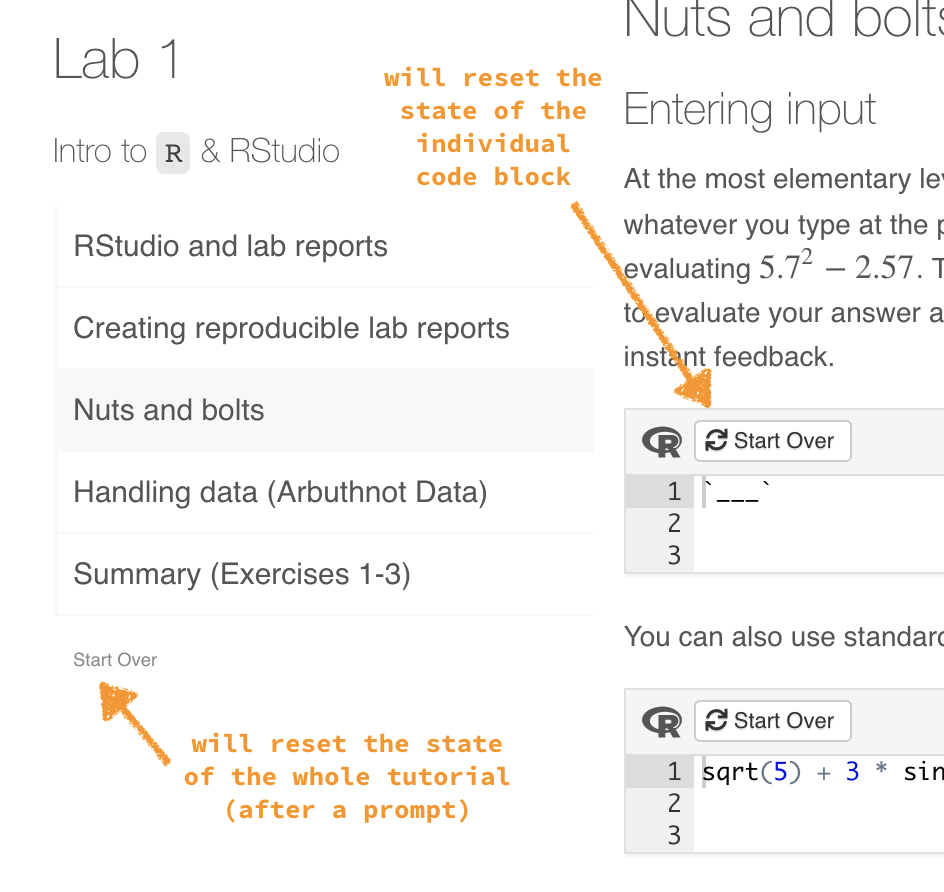 The tutorial state will be preserved unless you manually rest it by clicking "Start Over".